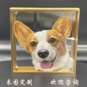 Custom 3D Layered Acrylic Pet Portrait - Handcrafted Memorial Sculpture for Cats and Dogs, Personalized Loss Gift, Lifelike Keepsake